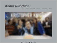 Tablet Screenshot of kristopherknight.com